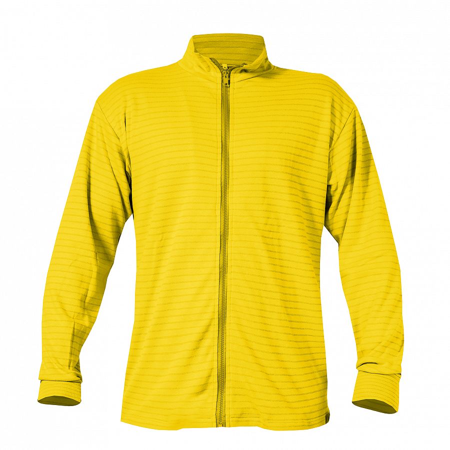 Mikina PXT Antistatic wear žlutá rozepínací na zip, stojáček 290 g/m2